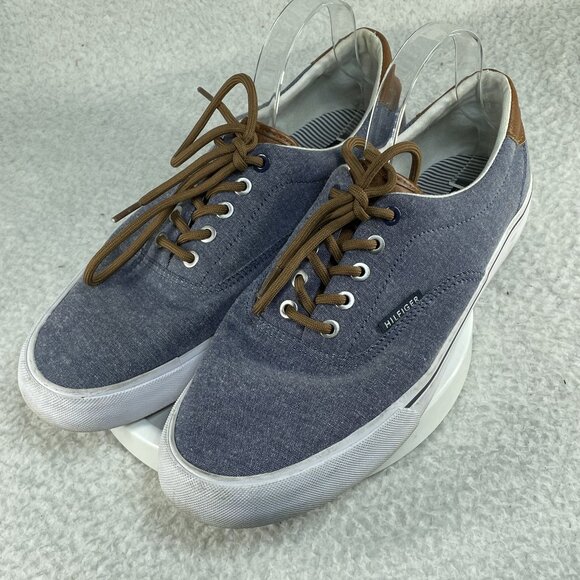 Tommy Hilfiger Boat Shoes Mens Size 10.5 TMPHERO Blue Lace Up Sneakers - Picture 1 of 10